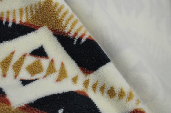 510gsm الفراء: SHERPA SUEDE: قماش منسوج من الصوف القطبي