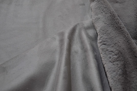 500gsm طباعة نمط أرنب الشعر من جلد الغزال الصلبة أقمشة الصوف المستعبدين